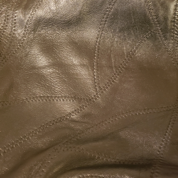 Unisex Large Shoulder Bag Black Patchwork PU Leather Or Fanny Pack Crossbody - Picture 7 of 8